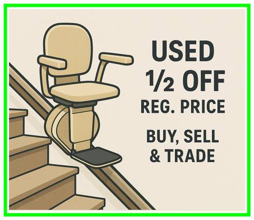 Gently used straight stairlift