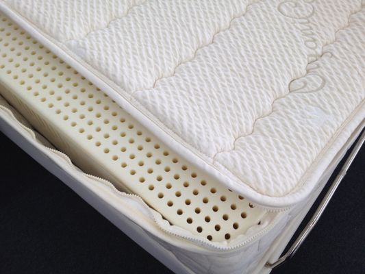 Natural Talalay latex mattress close-up